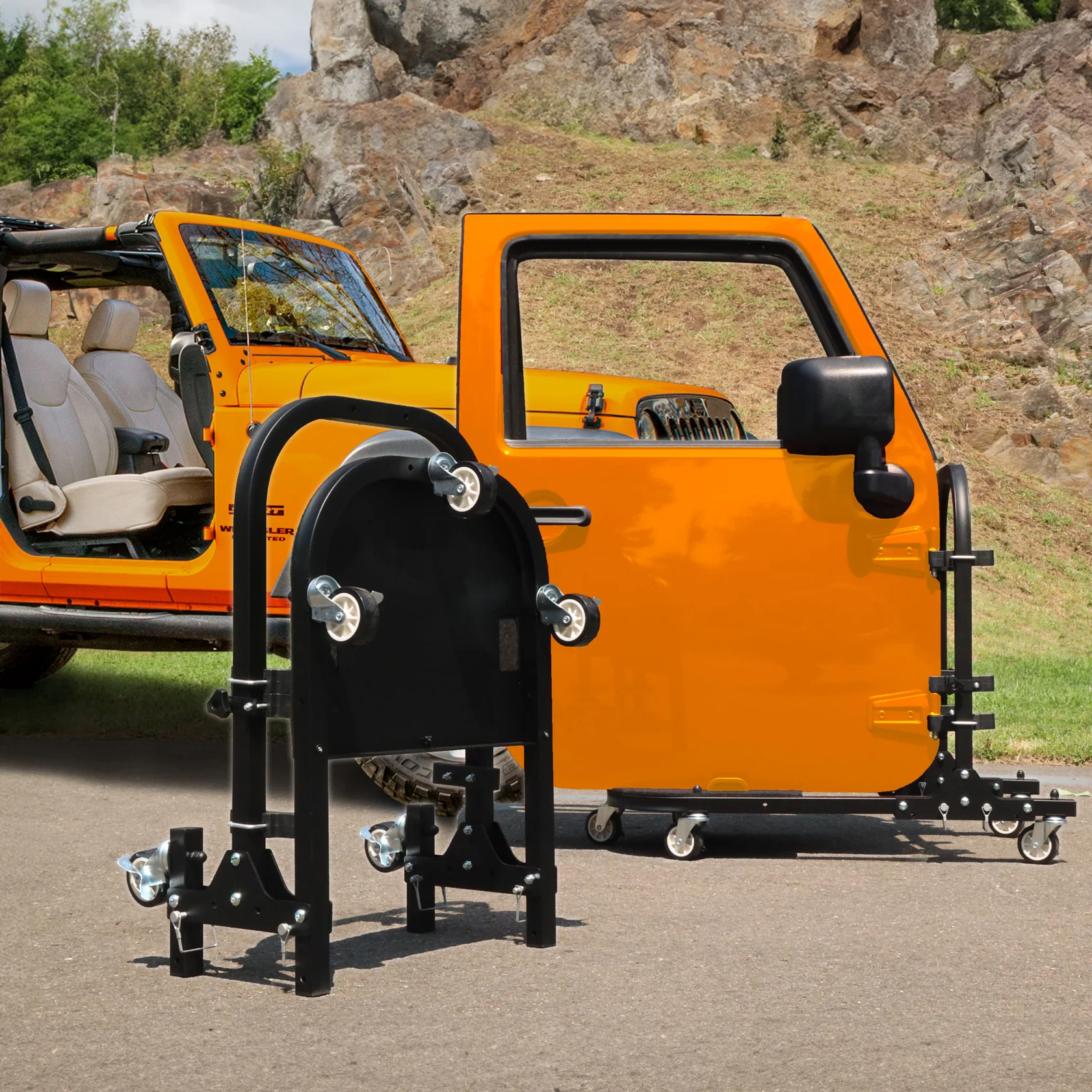 1997 & Up Jeep 2DR Aluminum Folding Door Cart