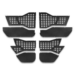 2018 & Up Jeep JLU Wrangler 4DR Alpha Tube Door Replacement Panels (Upper MOLLE & Solid Lower)