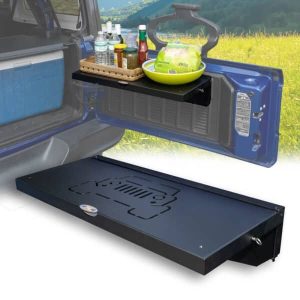 2007 & Up Jeep Wrangler Single Level Deluxe Folding Tailgate Table