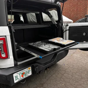 2018 & Up Jeep JLU Wrangler 4DR Sliding Shelf & Table for Extreme EZTRUNK