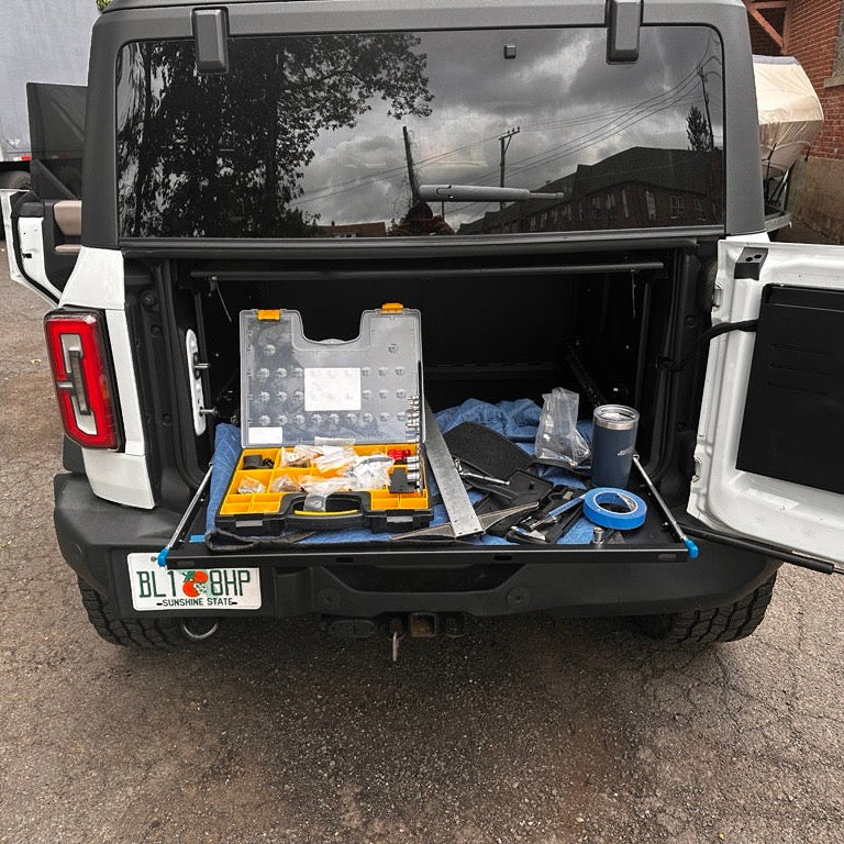 2011–2018 Jeep JKU Wrangler 4DR Sliding Shelf & Table for Extreme EZTRUNK - Image 10