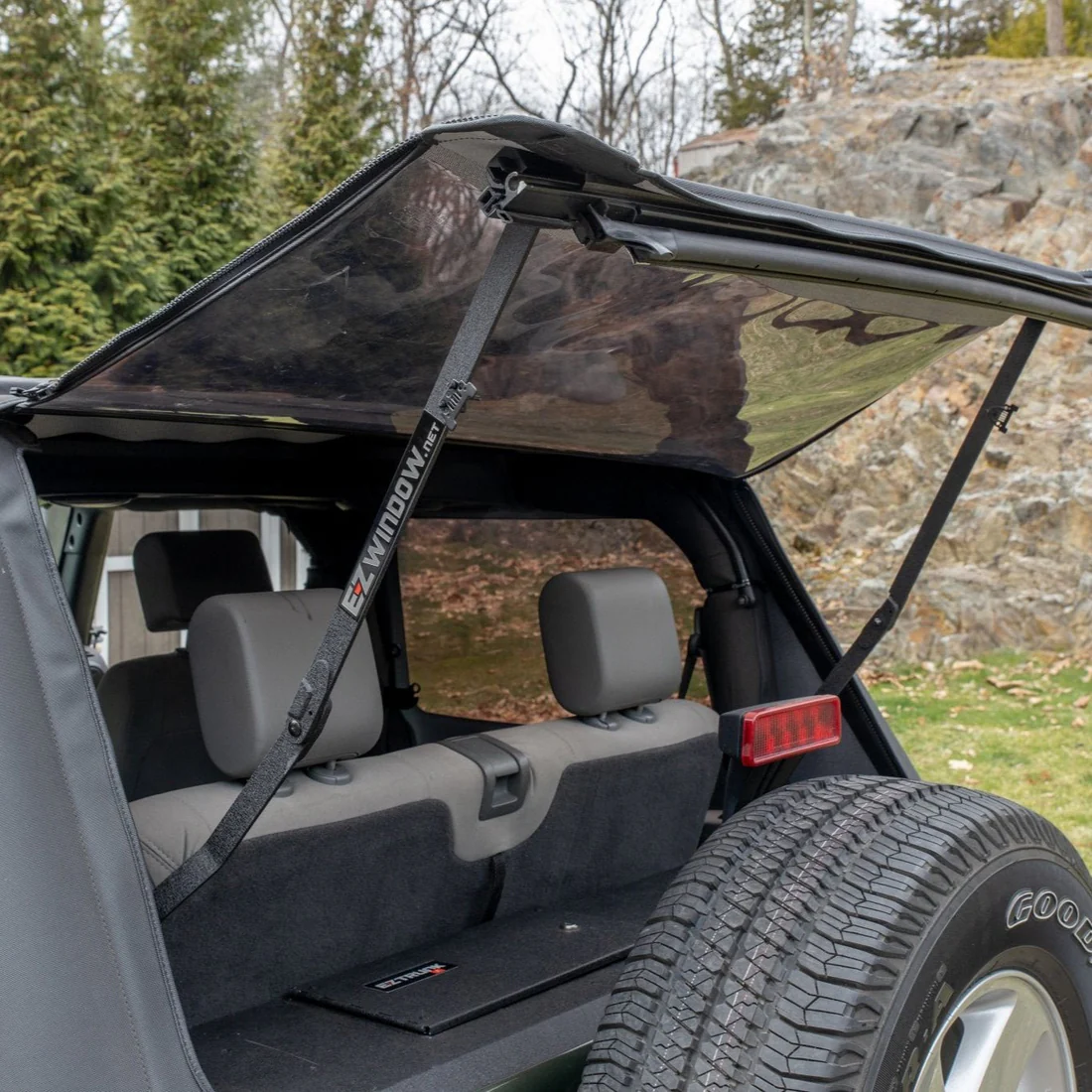 2007–2018 Jeep JKU/JK 4DR/2DR EZWindow Support Arms for Slanted Soft Top - Image 2