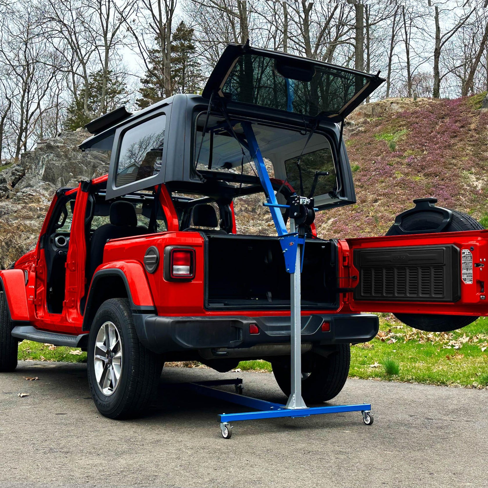 1997 & Up Jeep Wrangler 4DR/2DR Hard Top Remover Lift - Image 2