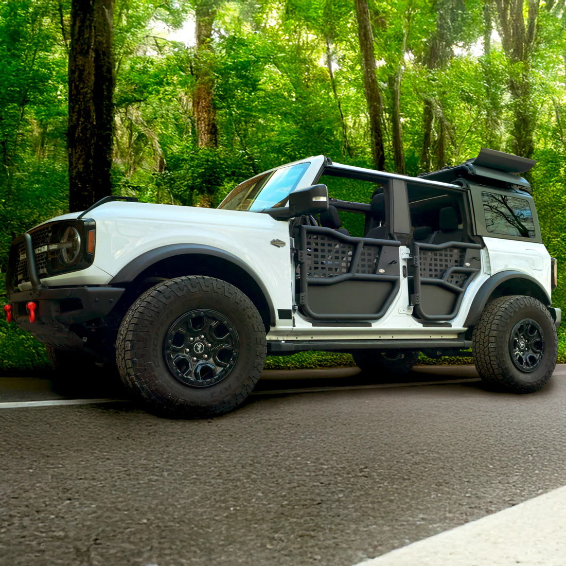 2021 & Up Bronco 4DR EZ FlipTop & Middle Panel Roof Rack Holder System - Image 3