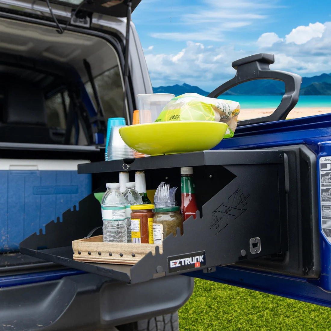 2018 & Up Jeep JL Wrangler 2DR Extreme Level Deluxe Tailgate Table - Image 3