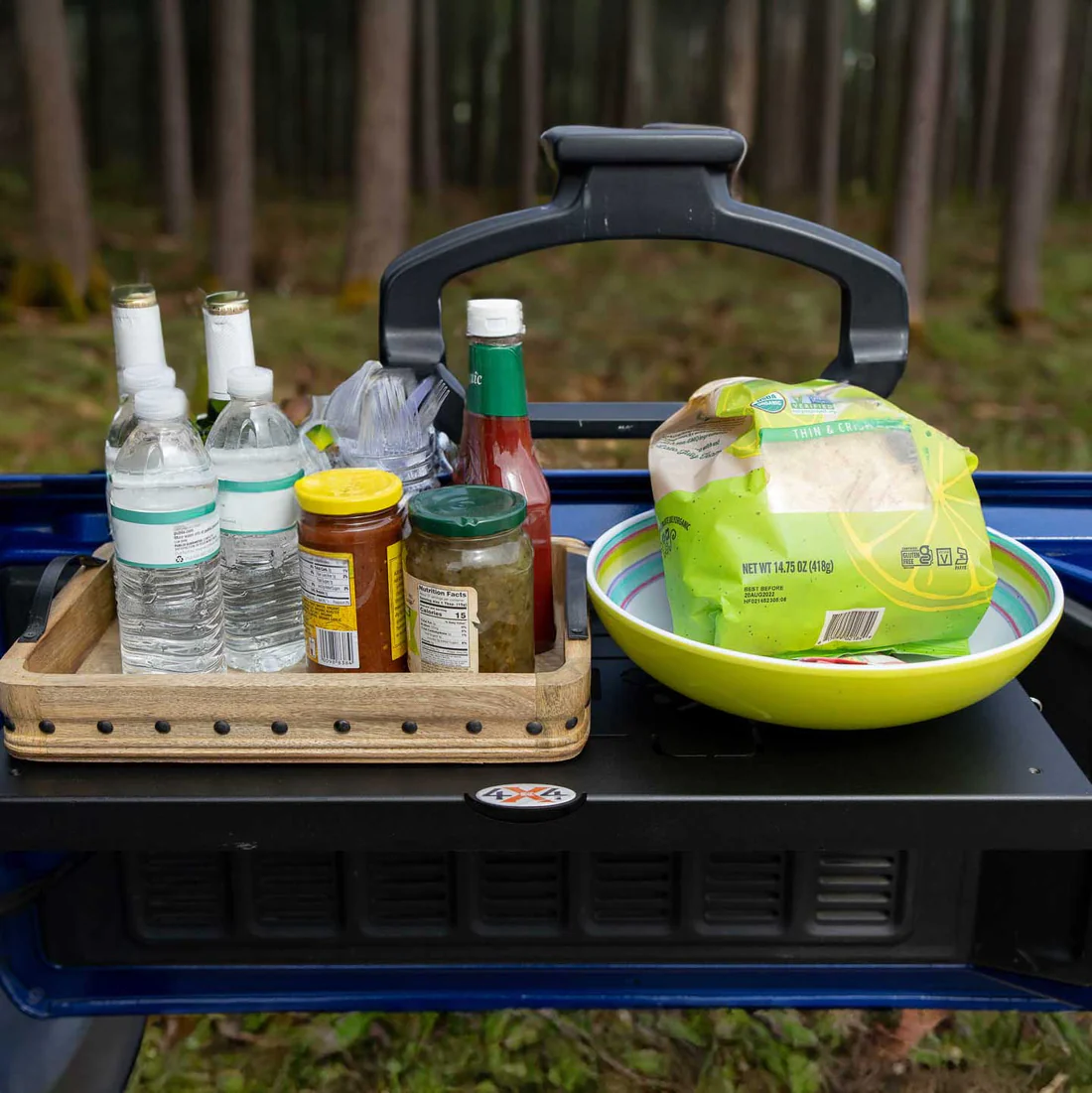 2007 & Up Jeep Wrangler Single Level Deluxe Folding Tailgate Table - Image 3