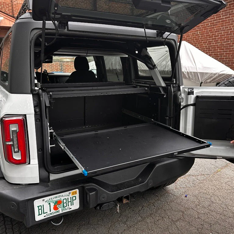 2011–2018 Jeep JKU Wrangler 4DR Sliding Shelf & Table for Extreme EZTRUNK - Image 3