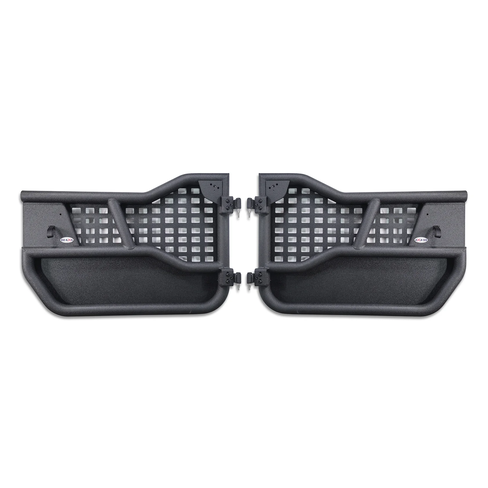 2007–2018 Jeep JK Wrangler 2DR Alpha Aluminum Tube Doors + FREE Removable Panels (Upper MOLLE & Solid Lower) - Image 4