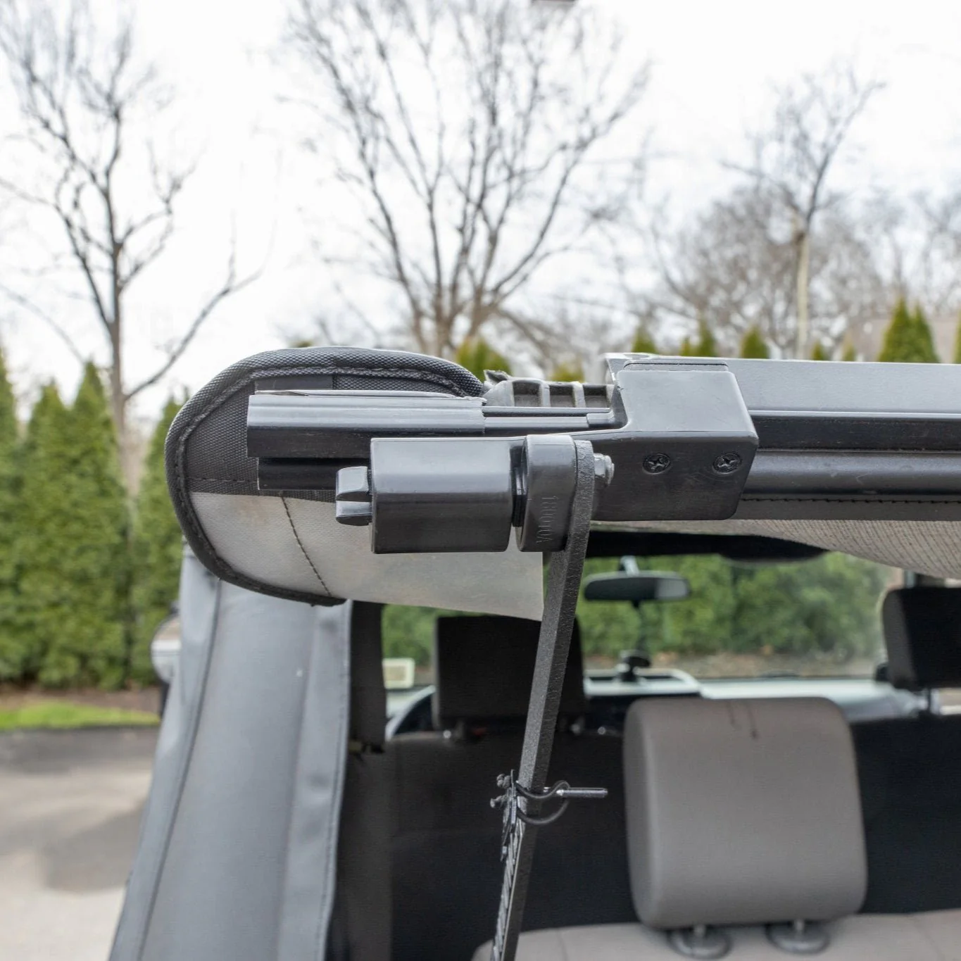 2018 & Up Jeep JL Wrangler 2DR EZWindow Support Arms for Trektop Slanted Soft Top - Image 3
