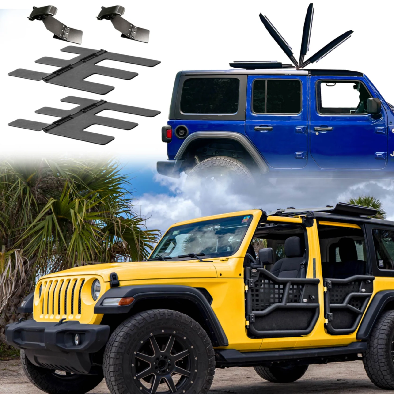2007–2018 JKU 4DR (Hard Top Lift + Hard Top Thumb Screws + FlipTop) Take Your Top Off Bundle #12 - Image 5