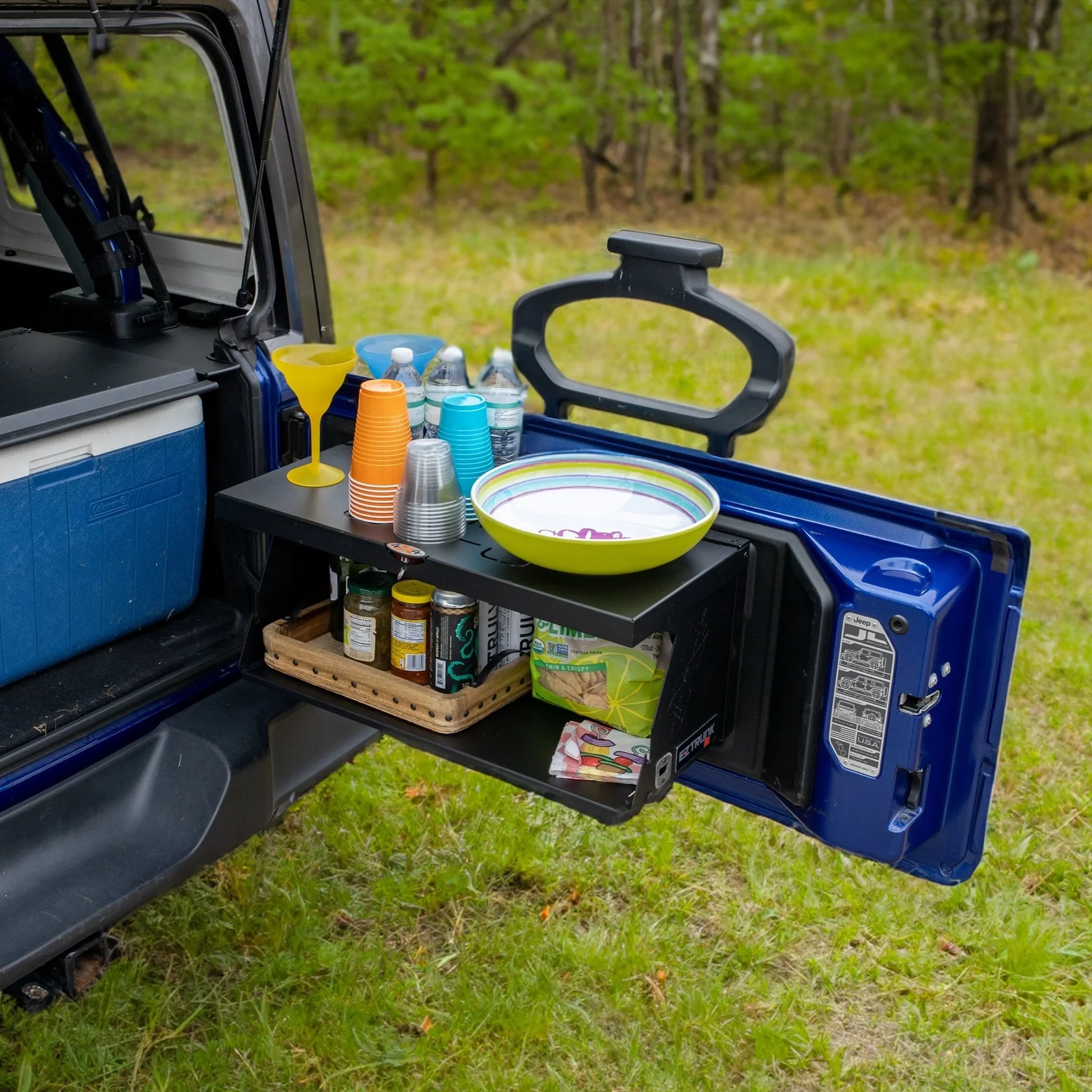 2007 & Up Jeep Wrangler Double Level Deluxe Tailgate Table - Image 5