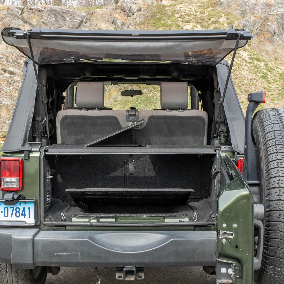2007–2010 Jeep JKU/JK Wrangler 4DR/2DR EZTRUNK Folding Security Trunk - Image 7