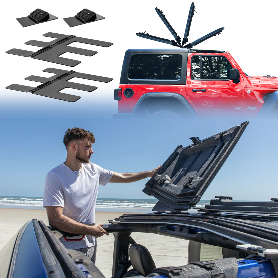 2018 & Up JL 2DR (Hard Top Lift + Door Cart + Hard Top Thumb Screws + FlipTop) Go Fully Naked Bundle #4 - Image 8