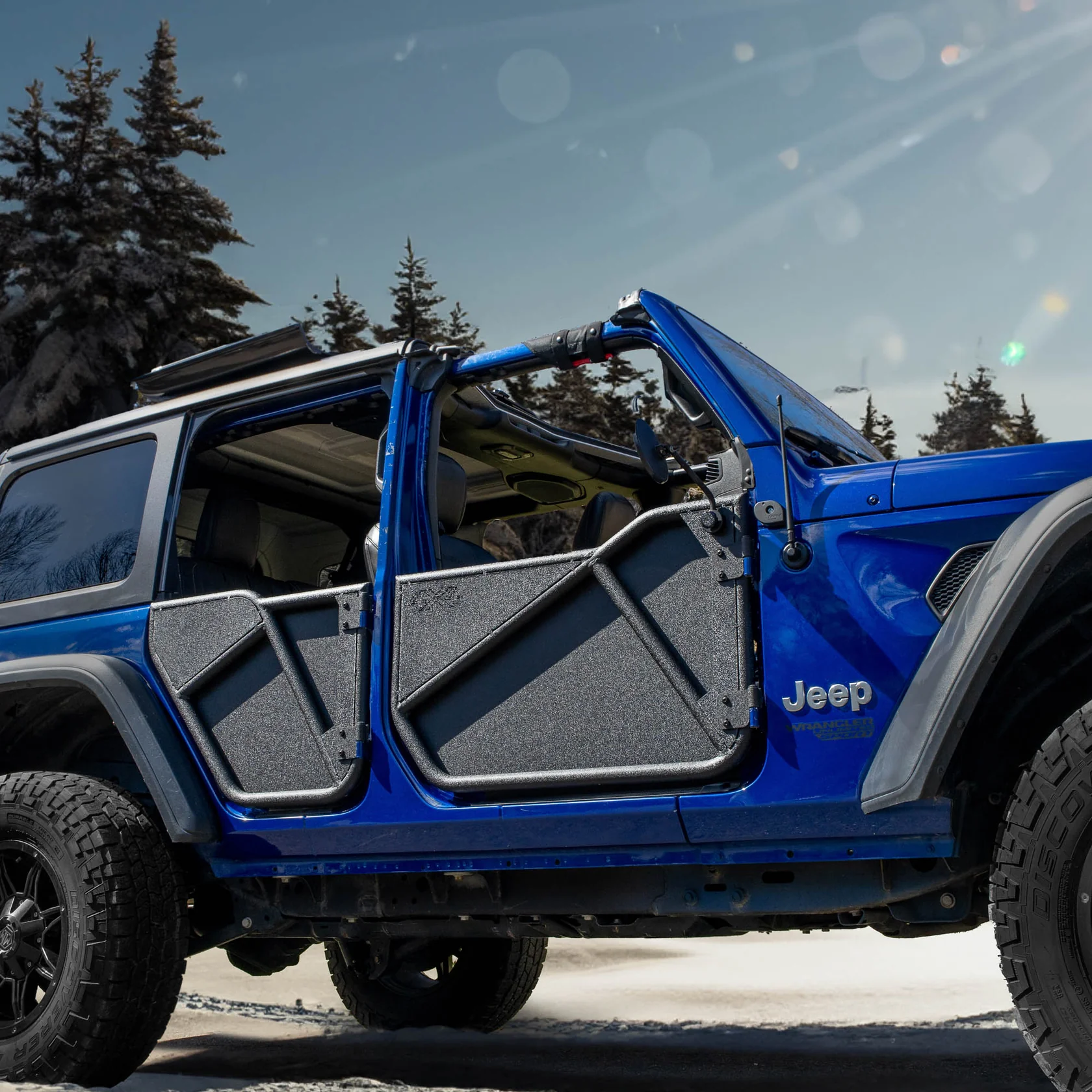 2007–2018 Jeep JKU Wrangler 4DR Phantom Tube Door Replacement Panels, All-Weather Solid (Upper & Lower) - Image 9