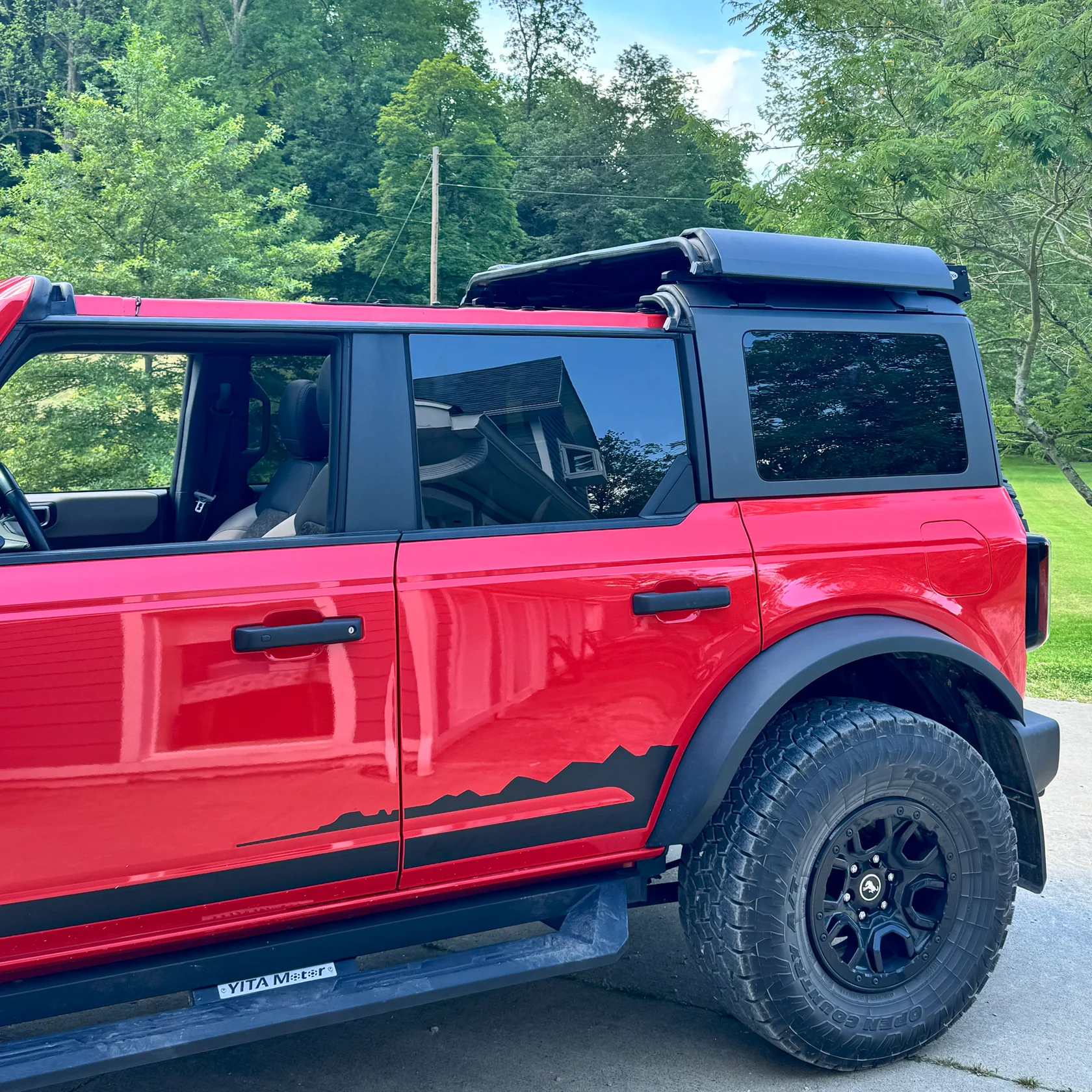 2021 & Up Bronco 4DR Middle Panel Roof Rack Holder