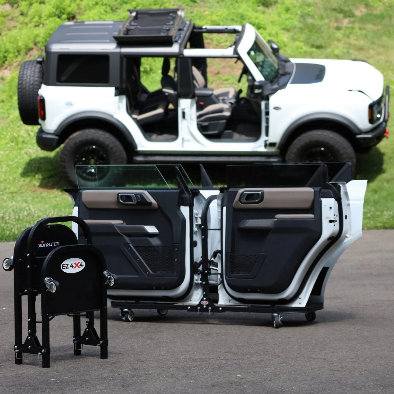 2021 & Up Bronco 4DR Aluminum Folding Door Cart