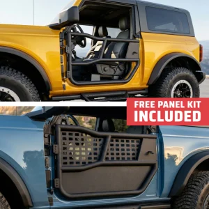 2021 & Up Bronco 2DR Alpha Aluminum Tube Doors + FREE Removable MOLLE Panels