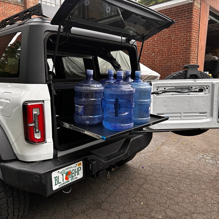 2021 & Up Bronco 4DR Sliding Shelf & Table for Extreme EZTRUNK - Image 13