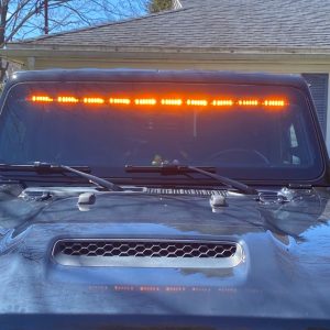 mpower One-Piece Interior Amber/White LED Light Bar 20-26 Jeep Gladiator JT