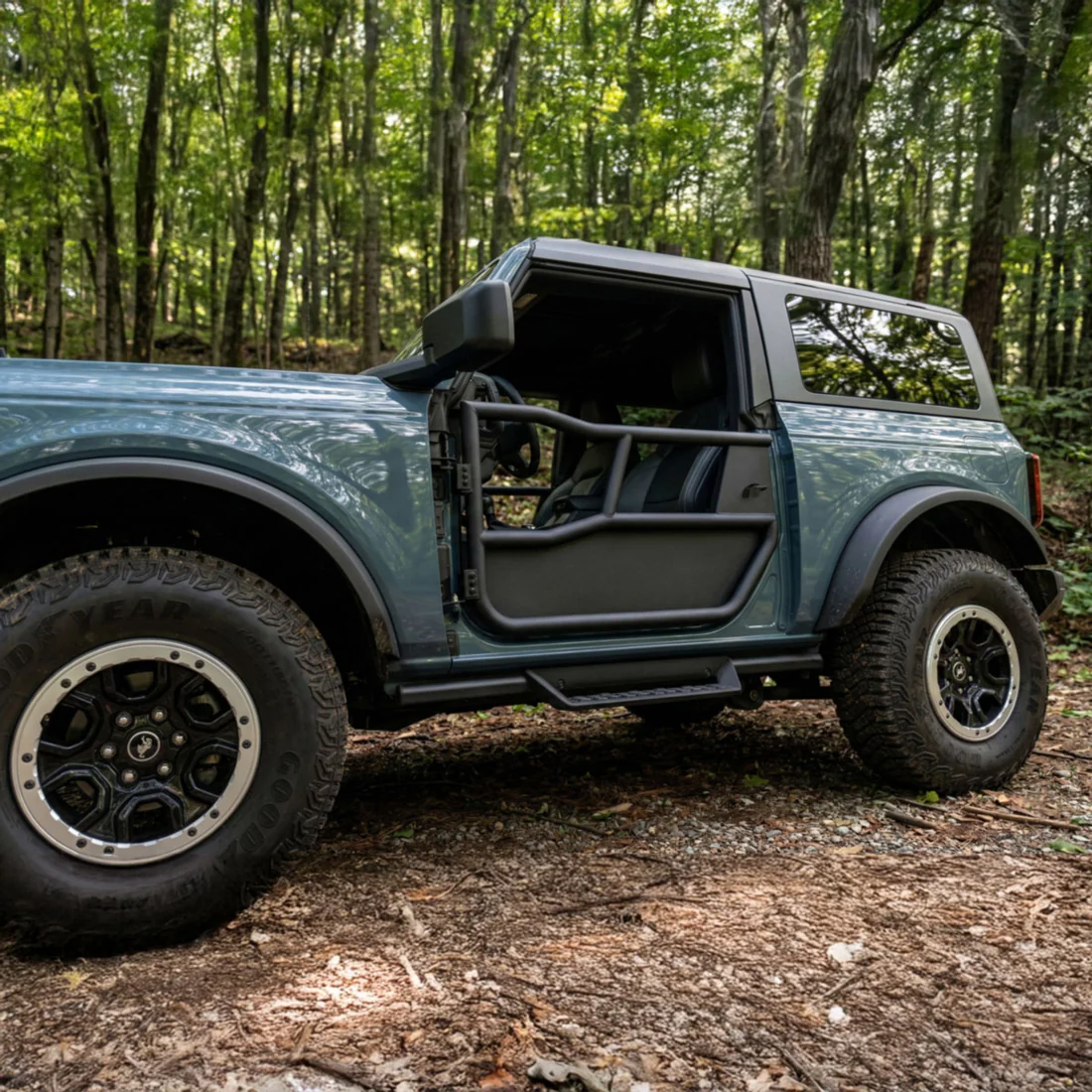 2021 & Up Bronco 2DR Alpha Aluminum Tube Doors + FREE Removable MOLLE Panels - Image 2