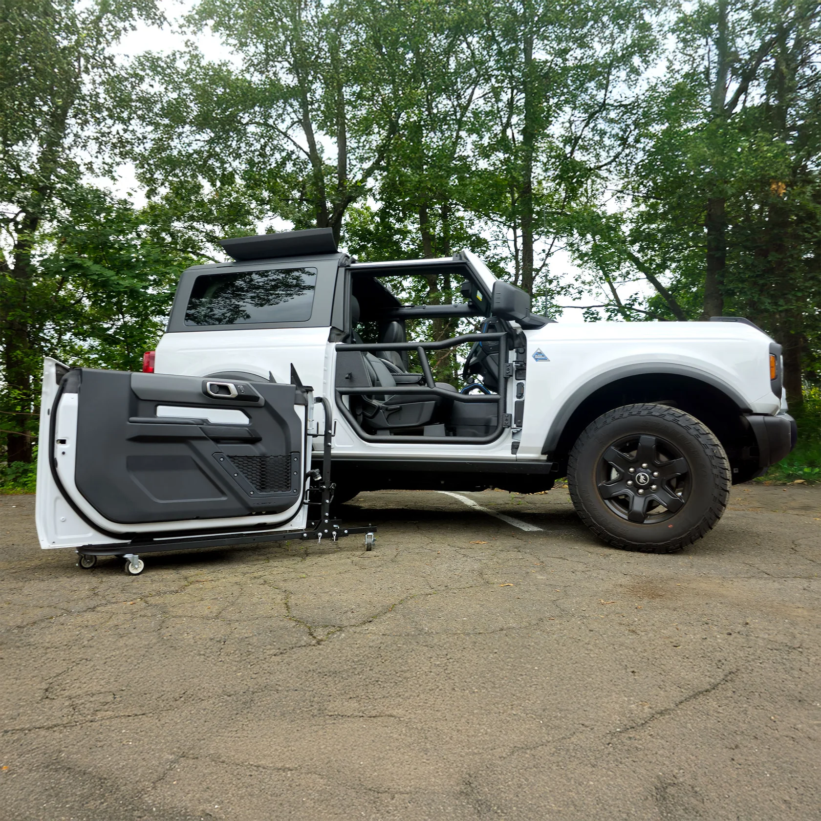 2021 & Up Bronco 2DR Aluminum Folding Door Cart - Image 3