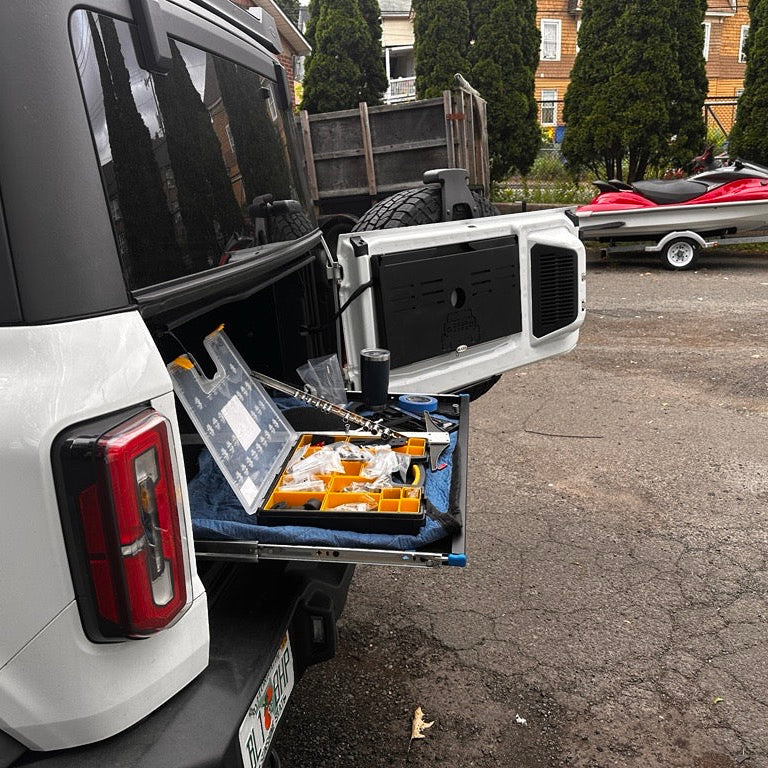 2021 & Up Bronco 4DR Sliding Shelf & Table for Extreme EZTRUNK - Image 3