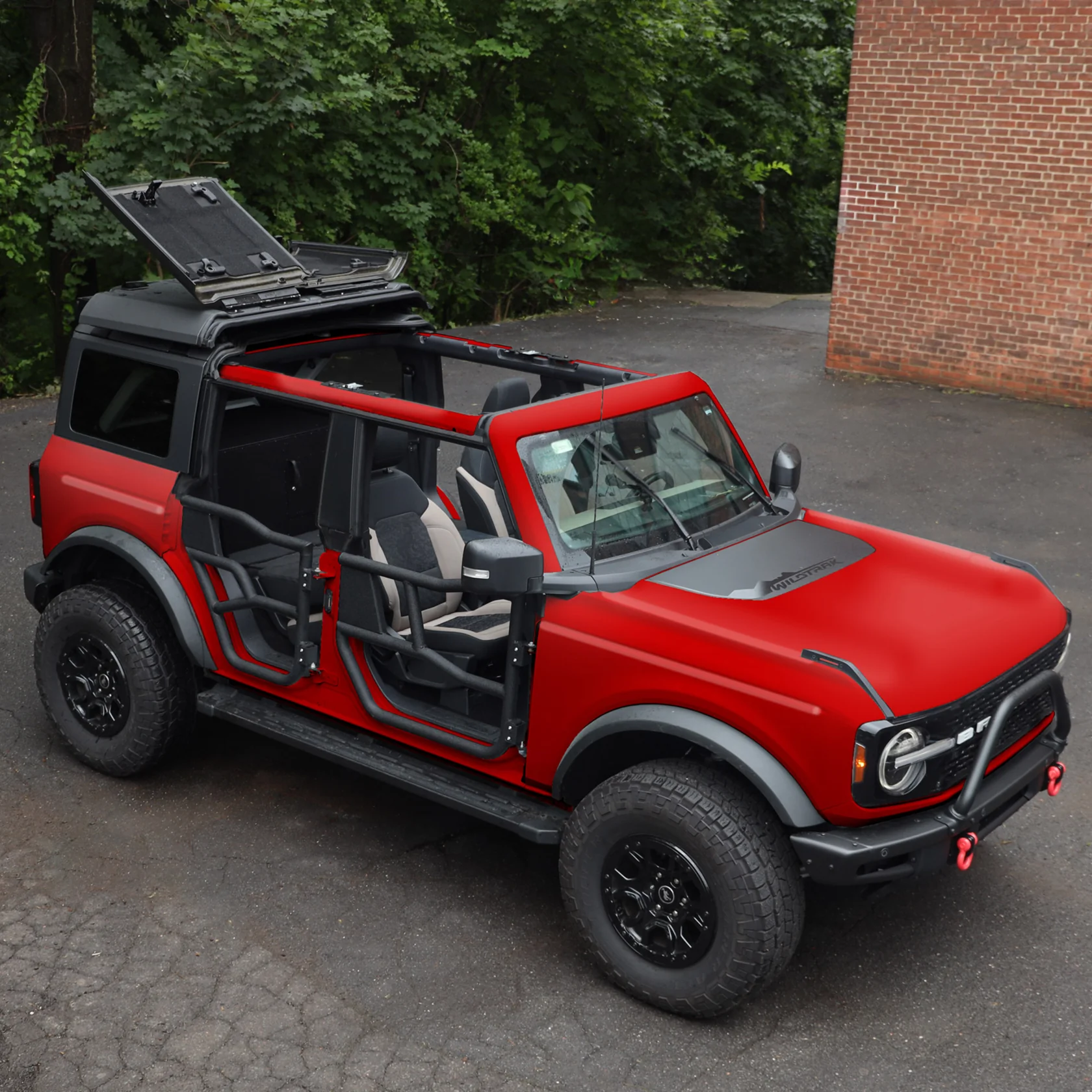 2021 & Up Bronco 4DR Alpha Aluminum Tube Doors + FREE Removable MOLLE Panels - Image 4