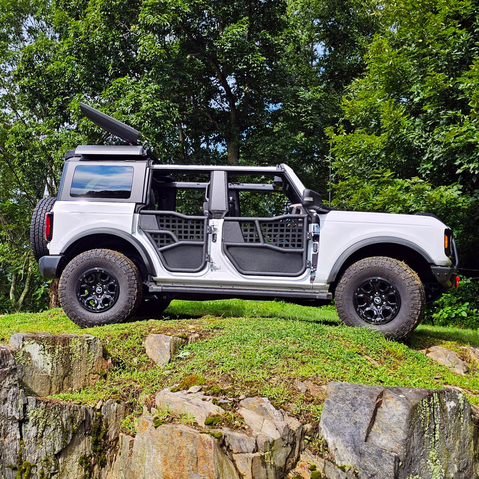 2021 & Up Bronco 4DR Alpha Aluminum Tube Doors + FREE Removable MOLLE Panels - Image 9