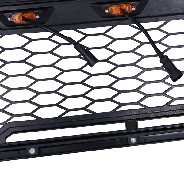Front Upper Mesh Grille W/LED Amber Lights For 2005-2011 Toyota Tacoma - Image 6