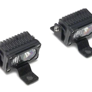 Raxiom Cowl Mounted LED Light Kit with Brackets; White LED; Clear Lens (18-26 Jeep Wrangler JL, Excluding Rubicon 392)