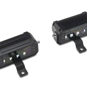 Raxiom Cowl Mounted LED Light Kit with Brackets; White LED; Clear Lens (18-26 Jeep Wrangler JL, Excluding Rubicon 392)