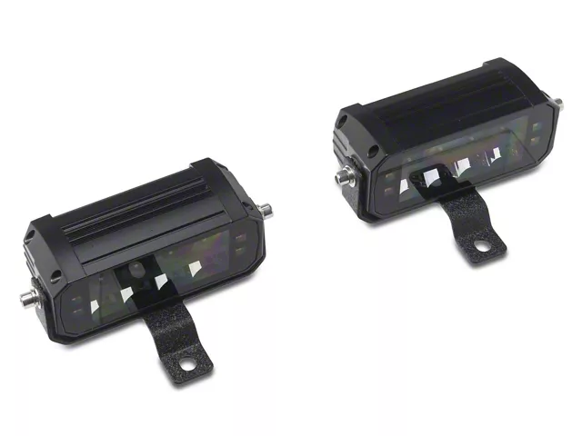 Raxiom Cowl Mounted LED Light Kit with Brackets; White LED; Clear Lens (18-26 Jeep Wrangler JL, Excluding Rubicon 392)