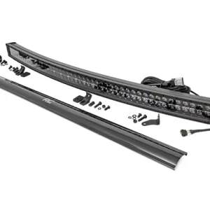 Rough Country Off Road 50-Inch Black Series Curved Cool White DD Light BRL LEar; Spot/Flood Beam