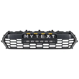 TRD PRO Style Front Grille w/ LED Off-Road Lights, Amber Lights and DIY Letters for 2024+ Toyota Tacoma- Matte Black