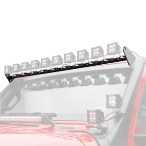 ZRoadz Multi-LED Roof Cross Bar Light Mount for Ten 3-Inch LED Light Pods (18-26 Jeep Wrangler JL)